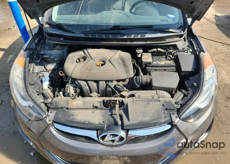 2013 Hyundai Elantra Gls from USA, damaged, VIN 5NPDH4AEXDH366696